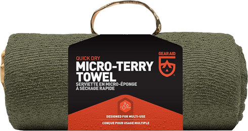 GEAR AID Quick Dry and Compact Micro-Terry Towel, Large, 30” x 50”...