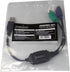 Perixx PERIPRO-401 PS2 to USB Adapter for Keyboard and Mouse - Built-in USB Controller - Black...