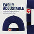 True Religion Kids Baseball Hat, 5 Panel Cotton Twill Adjustable Ball Cap with Round Woven Patch Logo, Navy, One Size...