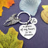 Vadaka Memorial Jewelry Gift Husband Memorial Keychain A Piece of My Heart is in Heaven Husband Keyring Sympathy Jewelry Remembrance Sympathy Gift...