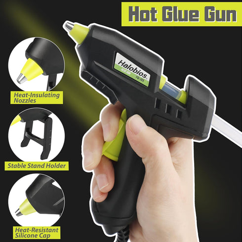 Mini Hot Glue Gun, Glue Gun and Sticks Set Mini Glue Gun with 30 Glue Sticks, Hot Glue Gun for School Office Crafts DIY Arts Quick Home Repairs...