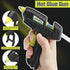 Mini Hot Glue Gun, Glue Gun and Sticks Set Mini Glue Gun with 30 Glue Sticks, Hot Glue Gun for School Office Crafts DIY Arts Quick Home Repairs...