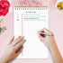 To Do List Notepad, Undated Daily Planner Notepad with To Do List Notebook Checklist Planner Spiral Waterproof Cover Notepad for Office Supplies, ...