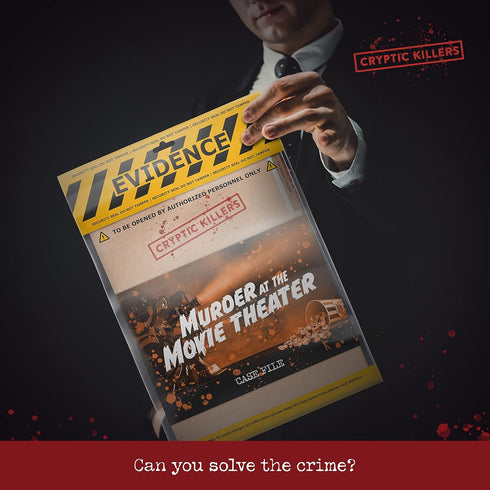 Cryptic Killers Unsolved murder mystery game - Cold Case File Investigation - Detective clues/evidence - Solve The crime - Individuals, date night...