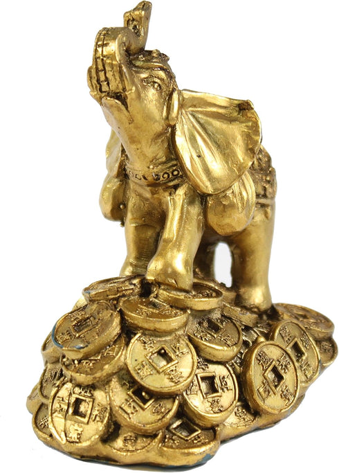 Feng Shui 3" Money Elephant Figurine Wealth Lucky Figurine Gift & Home Decor...