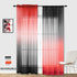 KOUFALL Red Curtains for Kids Bedroom 2 Panels,Sheer Gamer Curtains for Boys Room,63 Inch Length...