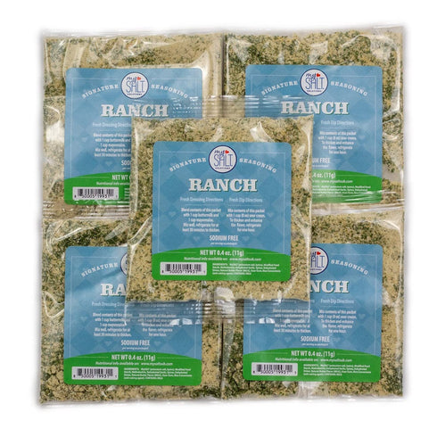 MySALT Ranch Restaurant Style Salad Dressing & Seasoning Mix, Sodium Free, 5 Pack...