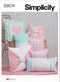 Simplicity Cases Sewing Pattern Kit, Code S9573, for 12" x 22", 14" x 14", and 20" x 20" Pillows, Multicolor...