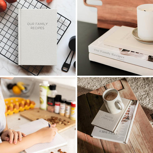 Blank Recipe Book To Write In Your Own Recipes - Family Cook Book Journal Notebook With Recipe Templates To Create A Personalized Cookbook - Table...