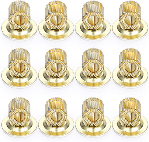 BTSKY 12PCS Stainless Steel Pen Holder Clips- Self Adhesive Pen Pencil Holder Pen Clip Holder with Adjustable Spring Loop Fit any Size Pens Marker...
