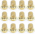 BTSKY 12PCS Stainless Steel Pen Holder Clips- Self Adhesive Pen Pencil Holder Pen Clip Holder with Adjustable Spring Loop Fit any Size Pens Marker...