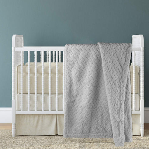 Baby Blanket Flannel, Cozy Throw Blankets for Newborn Infant and Toddler, Super Soft and Warm Receiving Baby Blanket for Crib Stroller (Grey 30 * ...