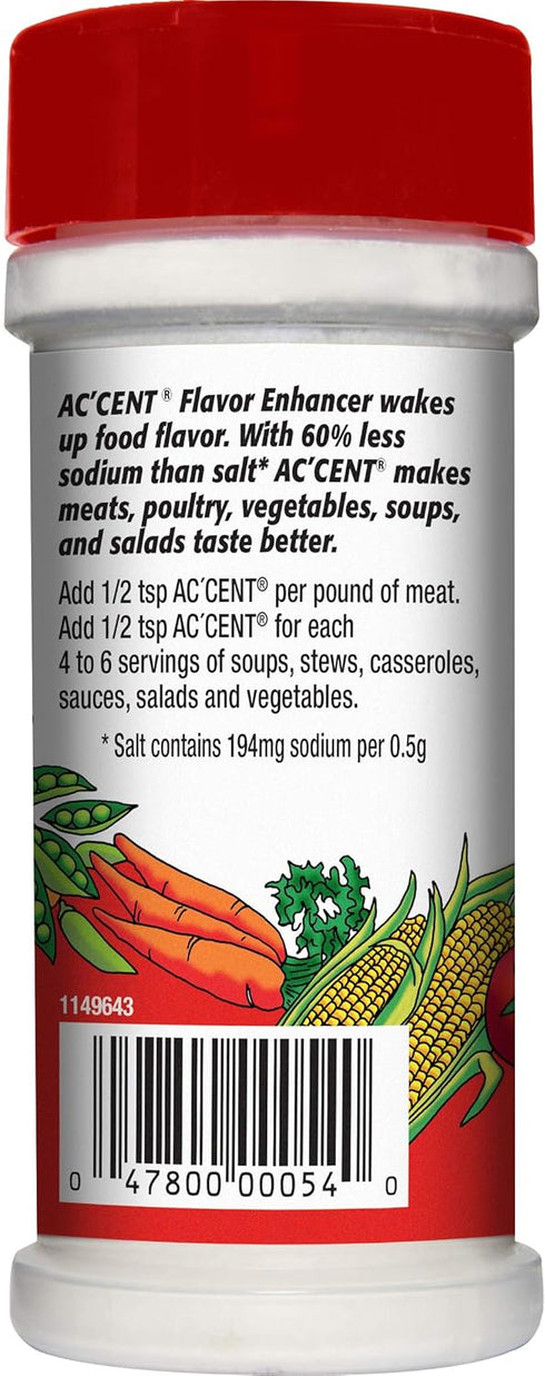 Ac'cent All Natural Flavor Enhancer, 4.5 Ounce (Pack of 6)...