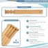 Adjustable Bamboo Drawer Dividers, Large 17"-22", Expandable Long Drawer Organizers and Separators for the Kitchen, Dresser, Bedroom, Bathroom, Of...
