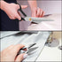 Fabric Tailor Scissors and Thread Snipper – 11 Inch Razor Sharp Stainless Steel for Sewing, Dressmaking & Knitting Needs – Durable Black Shears fo...