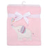 Bedtime Originals Elephant Dreams Appliqued Soft Fleece Baby Blanket - Pink...
