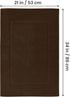 Utopia Towels Cotton Banded Rug, Bath Mats, Not a Bathroom Rug, 21 by 34 Inches, 100% Ring Spun Cotton, Highly Absorbent Shower Bathroom Floor Mat...