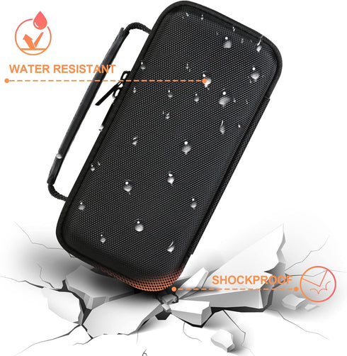 BOVKE Carrying Case for Bushnell Wingman View Golf GPS Speaker, Wingman View Travel Bag with Shoulder Strap and Extra Mesh Pocket for Charging Cor...