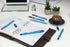 Schneider Slider Memo XB (Extra Broad) Ballpoint Pen, 1.4 mm, Light Blue Barrel, Black Ink, Box of 10 Pens (150201)...