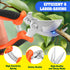 4 Pack Garden Pruning Shears, Stainless Steel Garden Shears, Gardening Shears, Garden Scissors, Garden Clippers, Pruning Snips, Pruning Shears for...