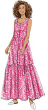 Butterick Easy-to-Make Misses' Tiered Hem Dresses Sewing Pattern Packet, Design Code B6983, Sizes XS-S-M-L-XL-XXL, Multicolor...