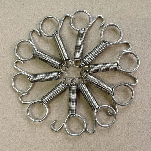 20Pcs Spring Door Latch for Cages Metal Finger Spring Hooks 2 Sizes Multi-Functional Wire Cage Spring Latch Security for Fixing Pet Cage Door Dog ...