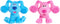 Blue’s Clues & You! 7-inch Beanbag Plush Blue & Magenta 2-Pack, Stuffed Animals, Dog...