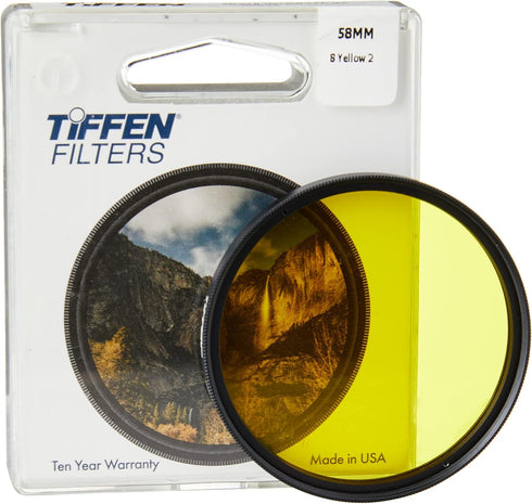 Tiffen 58mm 8 Camera Lens Filter (Yellow)...