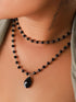 Sacina Gothic Black Teardrop Choker Necklace, Black Bead Necklace, Gothic Choker, Gothic Necklace, Halloween Necklace, Costume Jewelry, Christmas ...