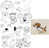 Dog Hand Embroidery Patterns Transfers Kit 26 Pieces on Stick and Stitch Water Soluble Sewing Stabilizer Paper for Beginners and Adults Hand Sewin...