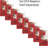 Newbridge Christmas Blooming Poinsettia’s Double Bordered 70 inch Long Table Runner, Holiday Red and White Poinsettia Dining Table Runner...