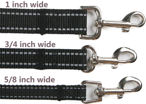 6FT Reflective Dog Leash for Large&Medium and Small Dogs, Strong and Durable Nylon Leashes for Walking and Training, Heavy Duty 6 Foot Dog Leash w...