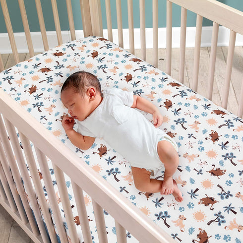 Lambs & Ivy Lion King Adventure Fitted Crib Sheet, Multicolor...