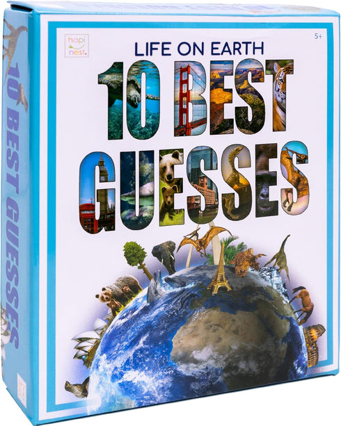 Hapinest 10 Best Guesses Card Game for Kids Boys and Girls Ages 4 5 6 7 8 9 10 Years Old and Up, Life on Earth...