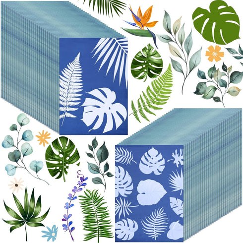 120 Sheets Sun Print Paper Kit Cyanotype Paper Solar Drawing Paper High Sensitive Nature Sun/solar Activated Printing Art for Kids Adults Arts DIY...