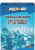 Pack & Go Chess & Checkers Board Game from Spin Master Games Portable 2-Player Games Chess Board Chess Set for Adults and Kids Ages 8 and up...