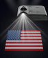 2Pcs American Flag Car Door Lights Logo Projector,Car Door LED Logo Projector Light,Car Door Welcome Logo Projector Lights,Universal Holeless Magn...