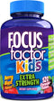 Focus Factor Kids Extra Strength Daily Chewable for Brain Health Support, 120 Count – Vitamins - Quality Formula – Gluten & Dairy Free Supplements...