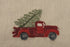 Primitives by Kathy Stitch Art Dinner Napkins Set, Truck with Christmas Tree...