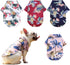 Pack of 4 Hawaiian Dog Shirt Summer Breathable Pet Clothes Dog Sweatshirts Cool Coconut Tree Pineapple Beach Dog Shirts for Small Medium Large Dog...