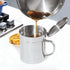 OGGI Stainless Steel Grease Container with Handle, Removable Strainer and Flip Top Lid. Perfect container for fryer oil, bacon drippings, lard and...