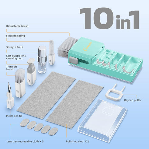 Electronics Keyboard Repair Kit with 3 in 1 Earbud Cleaner Pen, Camera Lens Pen, Suit for iPad, iPhone, Cell Phone......