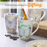 Christian Art Gifts Botanic Blue Butterfly Ceramic Coffee Mug – Inspirational Coffee Cup for Women & Men 12 oz. Lead-free Microwave and Dishwasher...