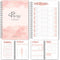 3 Month Fitness & Workout Planner for Women | Gym Journal, Weight Loss Tracker, Meal Planner, Self Care Habit Tracker - A5 Pink Watercolor...