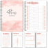 3 Month Fitness & Workout Planner for Women | Gym Journal, Weight Loss Tracker, Meal Planner, Self Care Habit Tracker - A5 Pink Watercolor...