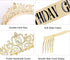 Aprince Birthday Crown & Sash Set, Rhinestone Tiaras and Crowns for Women Girls, Gold Tiara & Sash for Birthday, Prom Photoshoot...