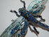 Large Rhinestone Dragonfly Convertible Brooch or Pendant Blue Enamel Insect pin...