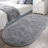 LOCHAS Fluffy Bedroom Rug 2.6' x 5.3', Shaggy Area Rug for Bedroom Bedside, Soft Oval Throw Rugs Carpet for Living Room Kids Girls Home Decor...