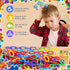 160 Pieces Large 2.3 Inch Chain Links with Storage Box for Math Manipulatives, Rainbow Plastic C Clips Hooks Chain Links, DIY Sensory Educational ...