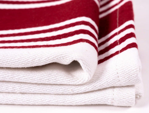KAF Home Kitchen Towels, Set of 4 Absorbent, Durable and Soft Towels | Perfect for Kitchen Messes and Drying Dishes, 18 x 28 – Inches, Wine...